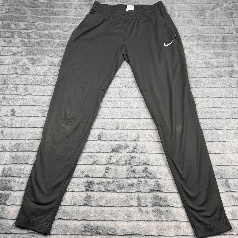 Nike Dri-FIT Black Soccer Training Track Pants Joggers 504089-010 Mens Small